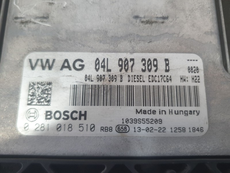 Recambio de centralita motor uce para volkswagen golf vii (5g1, bq1, be1, be2) 1.6 tdi referencia OEM IAM 04L906021M  