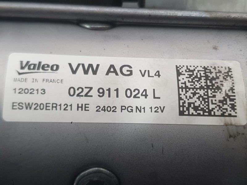 Recambio de motor arranque para volkswagen golf vii (5g1, bq1, be1, be2) 1.6 tdi referencia OEM IAM 02Z911021KX  