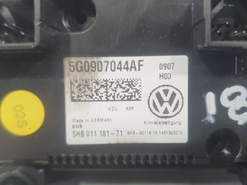 Recambio de mando climatizador para volkswagen golf vii (5g1, bq1, be1, be2) 1.6 tdi referencia OEM IAM   