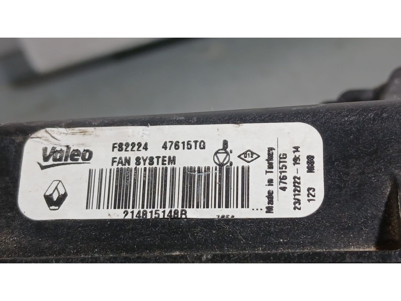 Recambio de electroventilador para dacia sandero iii 1.0 tce 90 referencia OEM IAM 214813070R  