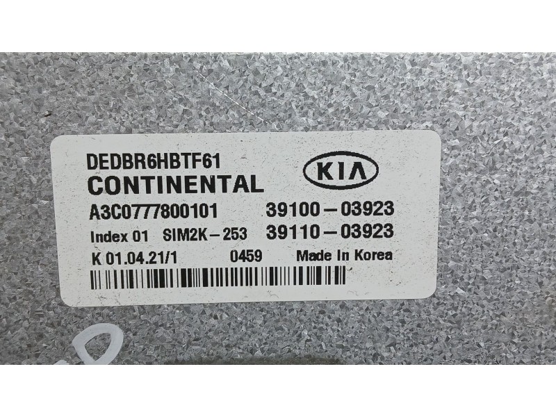 Recambio de centralita motor uce para kia niro (de) 1.6 gdi hybrid referencia OEM IAM   