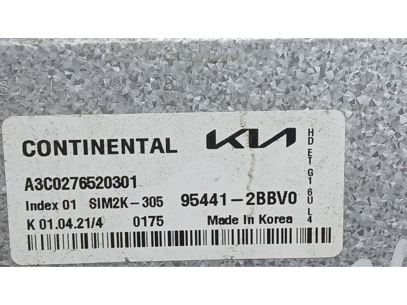 Recambio de centralita motor uce para kia niro (de) 1.6 gdi hybrid referencia OEM IAM   