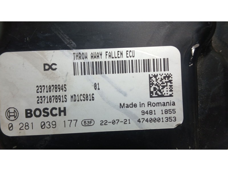 Recambio de centralita motor uce para renault express furgoneta/monovolumen 1.5 blue dci 75 (f6aa) referencia OEM IAM   