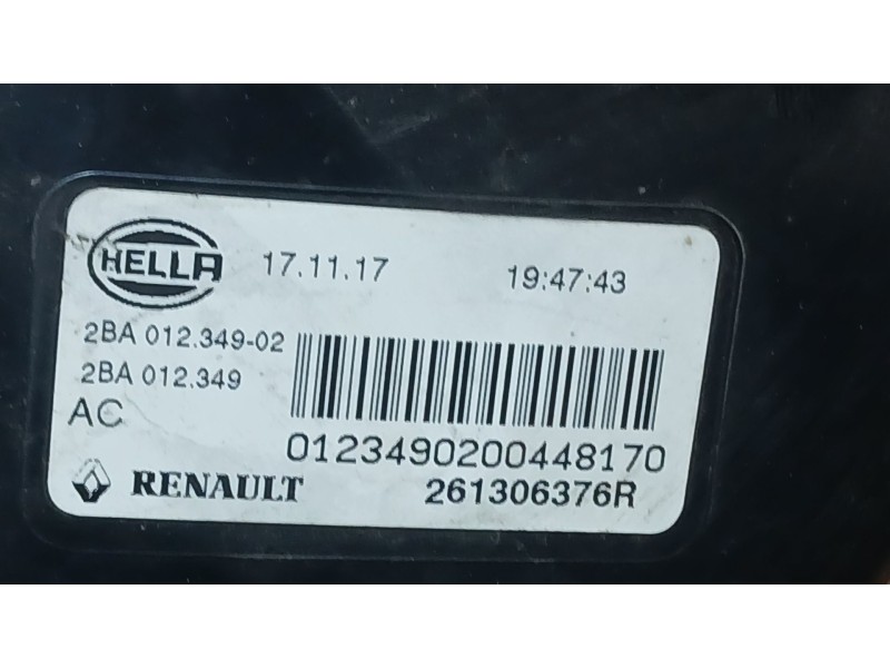 Recambio de piloto delantero derecho para renault megane iv hatchback (b9a/m/n_) 1.2 tce 130 (b9mr) referencia OEM IAM 261306376