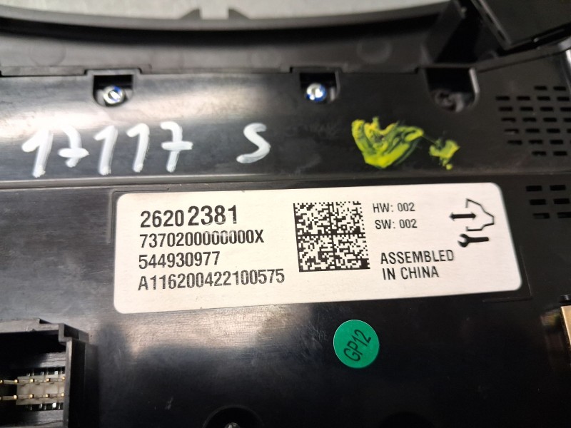 Recambio de mando climatizador para opel insignia a sports tourer (g09) 1.6 cdti (35) referencia OEM IAM 26202381  