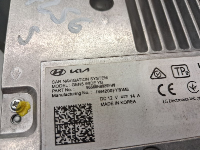 Recambio de sistema navegacion gps para kia stonic (yb) 1.0 t-gdi eco-dynamics+ referencia OEM IAM 96560H8920FHV  