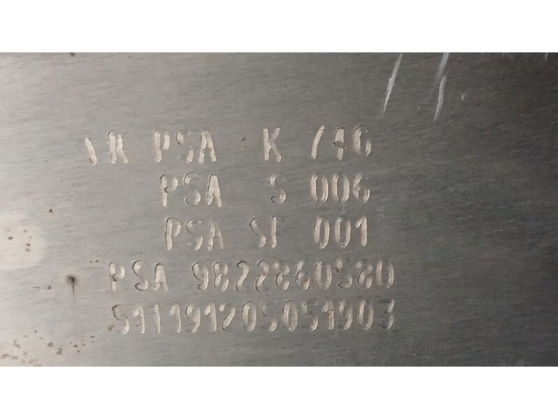 Recambio de filtro de particulas para peugeot partner furgoneta/monovolumen (k9) 1.5 bluehdi 100 referencia OEM IAM 9822860580  