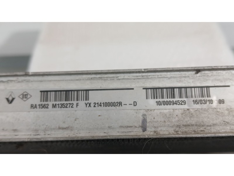 Recambio de radiador agua para renault megane iii hatchback (bz0/1_, b3_) 1.5 dci referencia OEM IAM 214105150R  