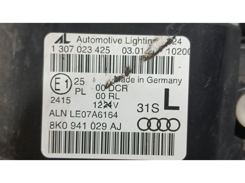 Recambio de faro izquierdo para audi a4 b8 avant (8k5) 2.7 tdi referencia OEM IAM 8K0941029AJ  