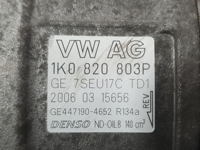 Recambio de compresor aire acondicionado para volkswagen golf v (1k1) 1.6 fsi referencia OEM IAM 1K0820859S  