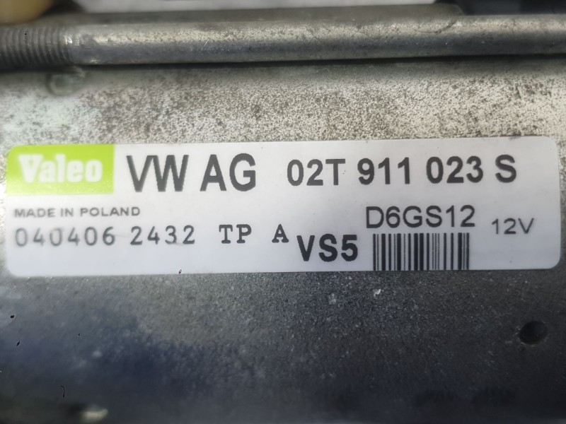 Recambio de motor arranque para volkswagen golf v (1k1) 1.6 fsi referencia OEM IAM 02T911023R  