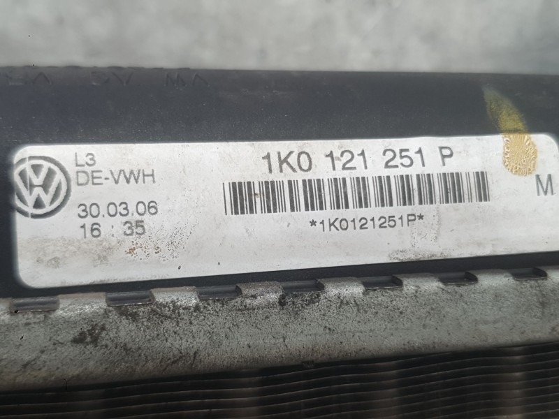 Recambio de radiador agua para volkswagen golf v (1k1) 1.6 fsi referencia OEM IAM 1K0121251DF  