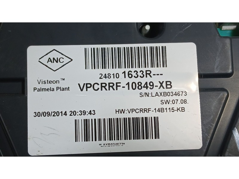 Recambio de cuadro instrumentos para renault clio iv (bh_) 1.5 dci 75 referencia OEM IAM 248105610R  