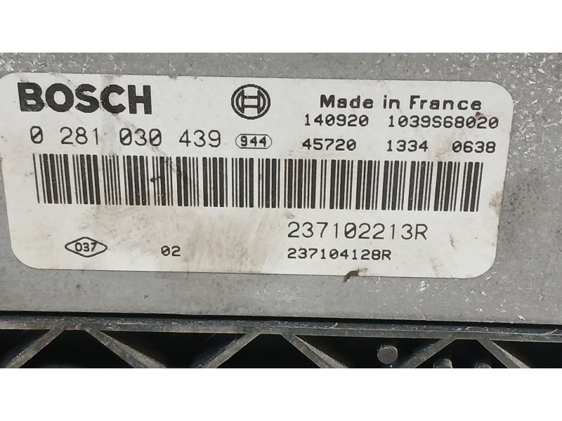 Recambio de centralita motor uce para renault clio iv (bh_) 1.5 dci 75 referencia OEM IAM 237104128R  