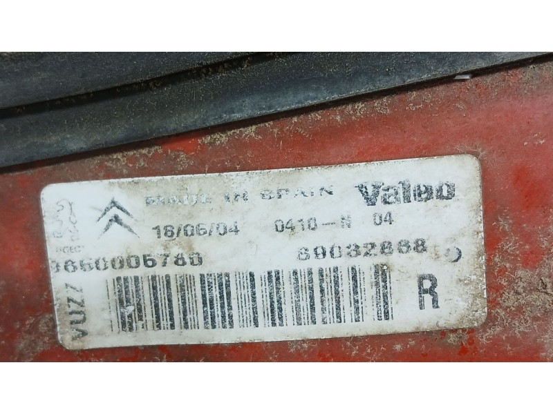 Recambio de piloto trasero derecho para citroën xsara picasso (n68) 2.0 hdi referencia OEM IAM 9660005780 VALEO ROZADO 6351N0