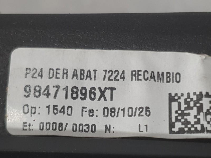 Recambio de retrovisor derecho para peugeot 2008 ii (ud_, us_, uy_, uj_, ur_, uc_) 1.2 puretech 130 referencia OEM IAM 98471896X