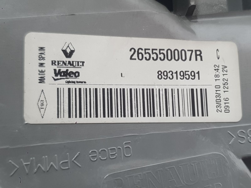 Recambio de piloto trasero izquierdo exterior para renault megane iii hatchback (bz0/1_, b3_) 1.5 dci referencia OEM IAM 2655500