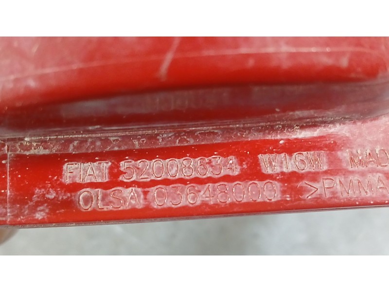 Recambio de piloto trasero derecho paragolpes para fiat 500 (312_) 1.0 mild hybrid (312.ayd1b) referencia OEM IAM 52008634  