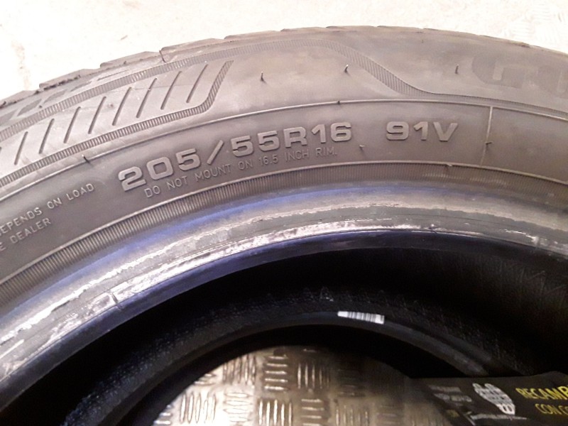 Recambio de neumatico pareja para neumaticos reutilizados - referencia OEM IAM 205551691V GOODYEAR 205/55/16/91V