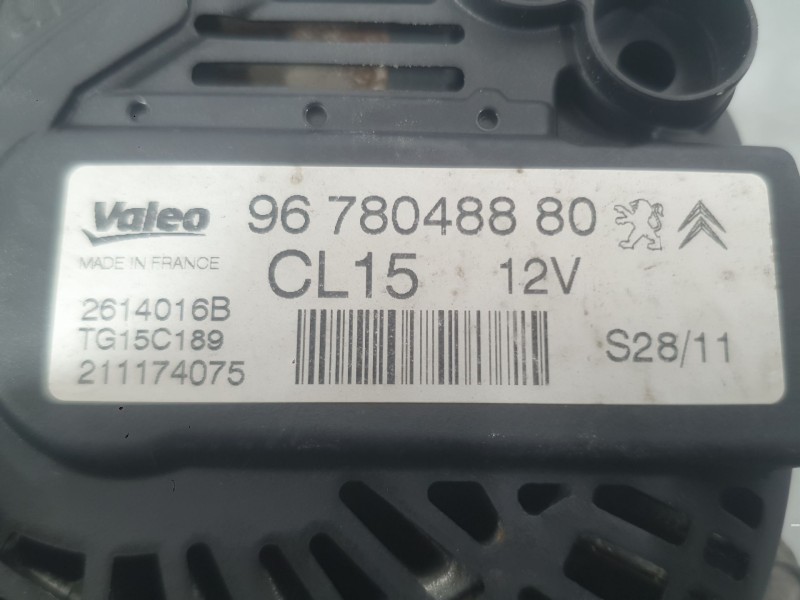 Recambio de alternador para peugeot 3008 i monospace (0u_) 2.0 hdi 150 / bluehdi 150 referencia OEM IAM 5702J9 9678048880 