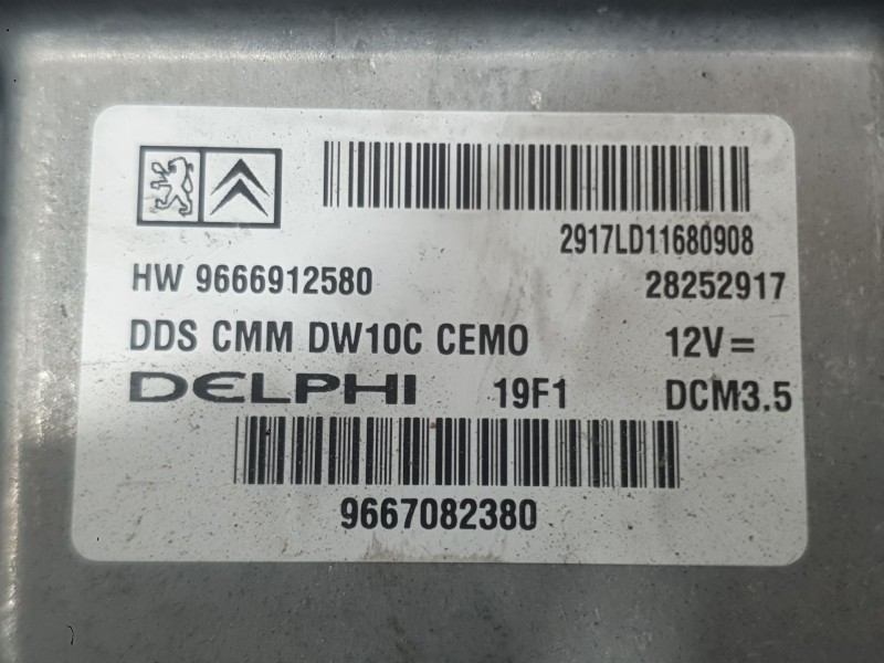 Recambio de centralita motor uce para peugeot 3008 i monospace (0u_) 2.0 hdi 150 / bluehdi 150 referencia OEM IAM 6570A0  