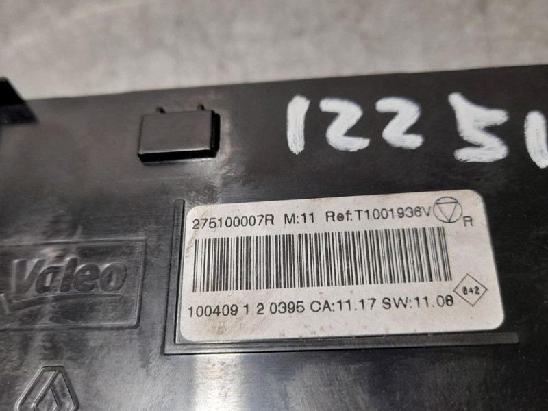 Recambio de mando climatizador para renault megane iii coupe dynamique referencia OEM IAM 275100007R  