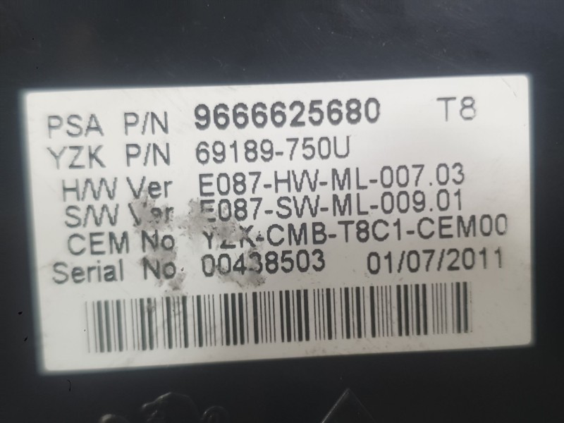 Recambio de cuadro instrumentos para peugeot 3008 i monospace (0u_) 2.0 hdi 150 / bluehdi 150 referencia OEM IAM 9805170680  