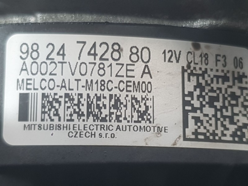 Recambio de alternador para fiat doblo furgón/monospace (510_, 511_) bluehdi 100 referencia OEM IAM   