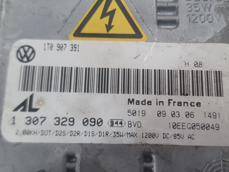 Recambio de centralita faros xenon para volkswagen golf v (1k1) 1.6 fsi referencia OEM IAM  DERECHA 