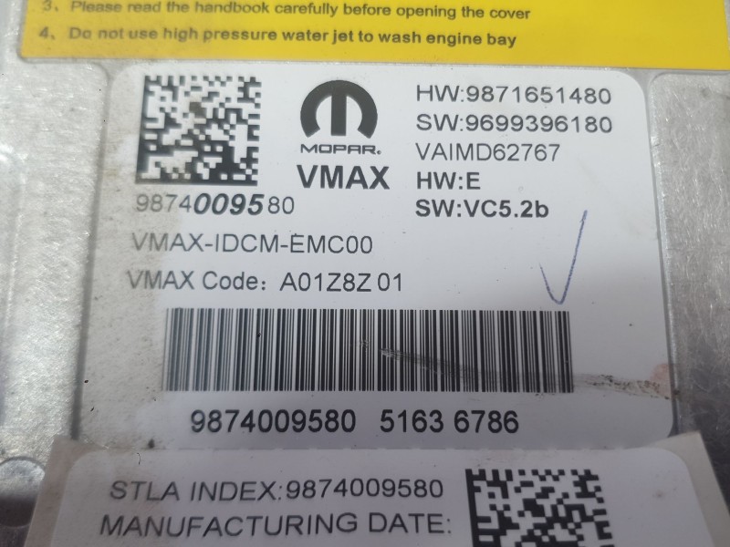 Recambio de convertidor para jeep avenger (j2) electric referencia OEM IAM   