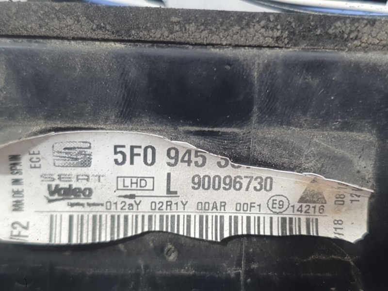 Recambio de piloto trasero izquierdo interior para seat leon (5f1) 2.0 tsi referencia OEM IAM 5F0945307N  