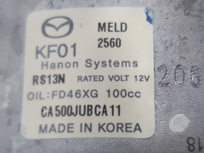 Recambio de compresor aire acondicionado para mazda cx-5 (kf) 2.2 d referencia OEM IAM KB8E61450  