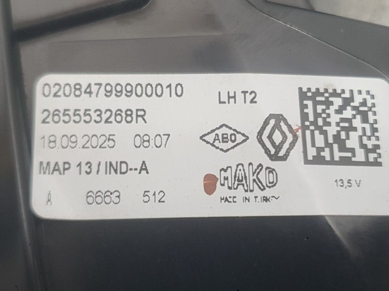 Recambio de piloto trasero izquierdo interior para renault captur ii (hf_) 1.0 tce 90 eco-g (hfm6) referencia OEM IAM 265553268R