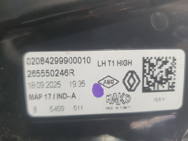 Recambio de piloto trasero izquierdo exterior para renault captur ii (hf_) 1.0 tce 90 eco-g (hfm6) referencia OEM IAM 265550246R