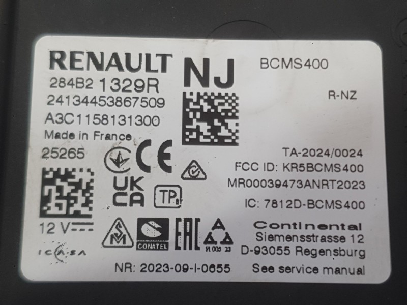 Recambio de modulo electronico para renault captur ii (hf_) 1.0 tce 90 eco-g (hfm6) referencia OEM IAM   