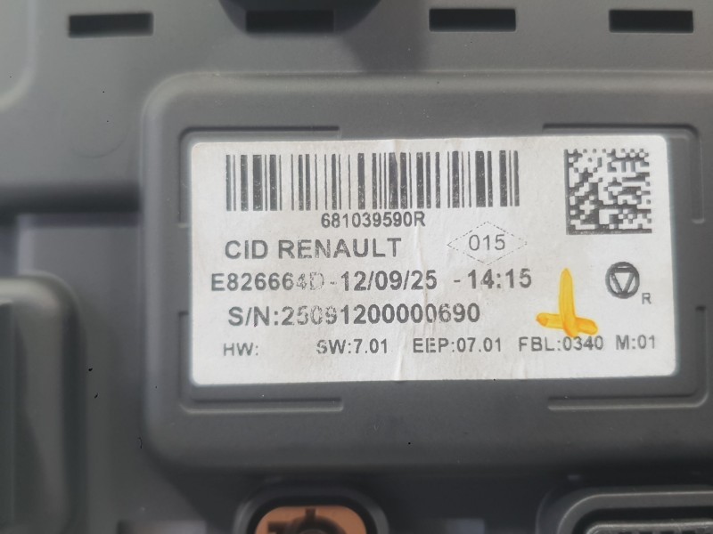 Recambio de sistema navegacion gps para renault captur ii (hf_) 1.0 tce 90 eco-g (hfm6) referencia OEM IAM  C/MANDO CLIMATIZADOR