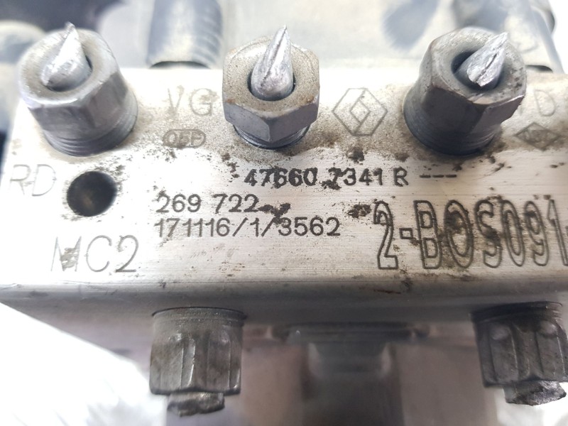 Recambio de abs para renault captur i (j5_, h5_) 1.2 tce 120 referencia OEM IAM 476607341R BOSCH 0265259318