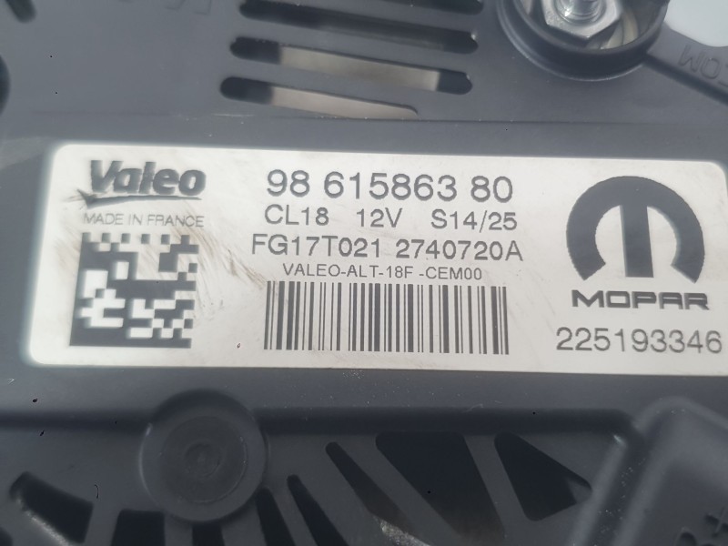 Recambio de alternador para toyota proace city furgoneta/monovolumen (bpz_) 1.5 d-4d 100 (bpzmd) referencia OEM IAM SU001A8160  