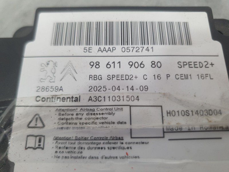 Recambio de kit airbag para toyota proace city furgoneta/monovolumen (bpz_) 1.5 d-4d 100 (bpzmd) referencia OEM IAM SU001B5558  