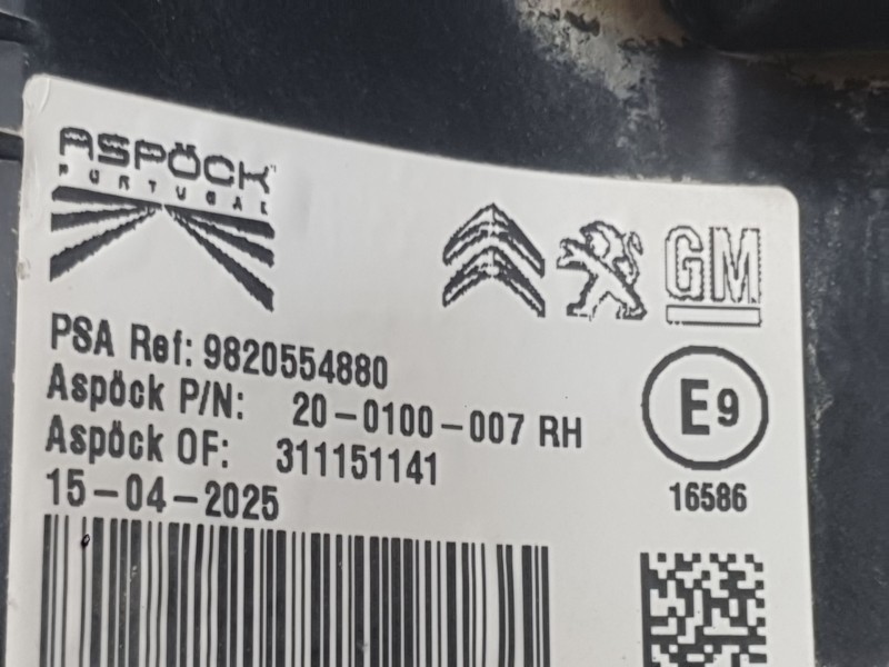 Recambio de piloto trasero derecho para toyota proace city furgoneta/monovolumen (bpz_) 1.5 d-4d 100 (bpzmd) referencia OEM IAM 