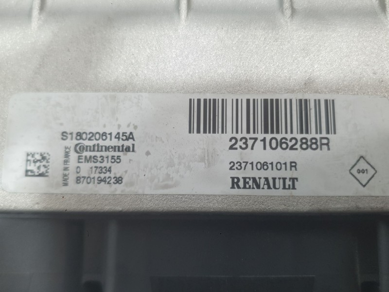 Recambio de centralita motor uce para renault megane iv hatchback (b9a/m/n_) 1.2 tce 130 (b9mr) referencia OEM IAM 237106288R S1