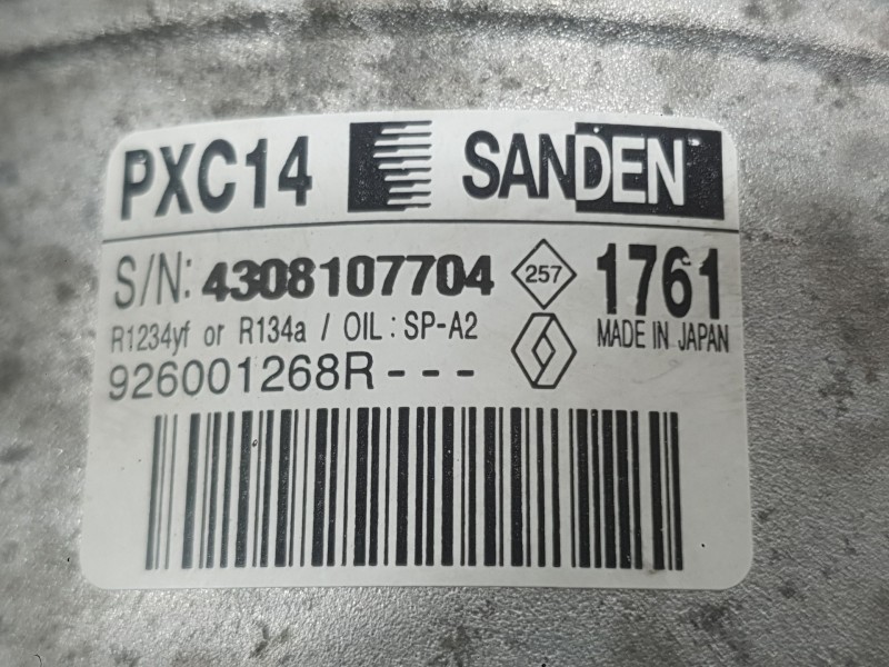 Recambio de compresor aire acondicionado para renault megane iv hatchback (b9a/m/n_) 1.2 tce 130 (b9mr) referencia OEM IAM 92600