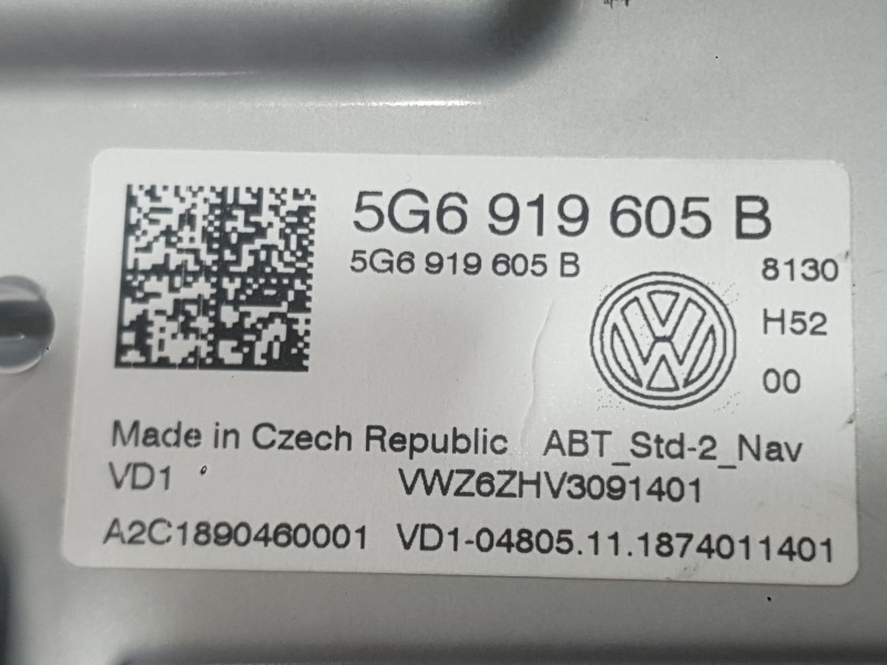 Recambio de sistema navegacion gps para volkswagen polo vi (aw1, bz1, ae1, bz3) 1.0 tsi referencia OEM IAM   