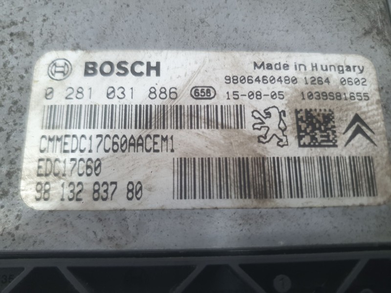 Recambio de centralita motor uce para peugeot 308 ii (lb_, lp_, lw_, lh_, l3_) 1.6 bluehdi 120 referencia OEM IAM 1612231880  