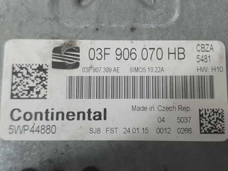Recambio de centralita motor uce para seat ibiza iv (6j5, 6p1) 1.2 tsi referencia OEM IAM 03F906070HB  