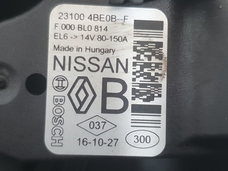 Recambio de alternador para renault espace v (jr_) 1.6 dci 130 referencia OEM IAM 231004BE0B  