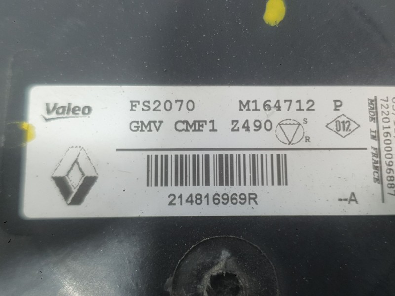 Recambio de electroventilador para renault espace v (jr_) 1.6 dci 130 referencia OEM IAM 214816969R  
