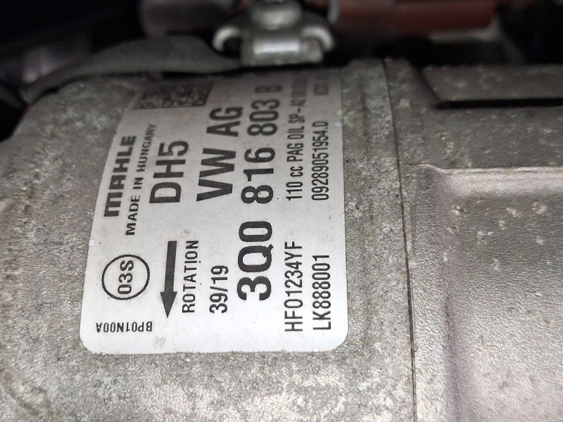 Recambio de compresor aire acondicionado para skoda fabia iii (nj3) 1.0 tsi referencia OEM IAM 5Q0816803D  