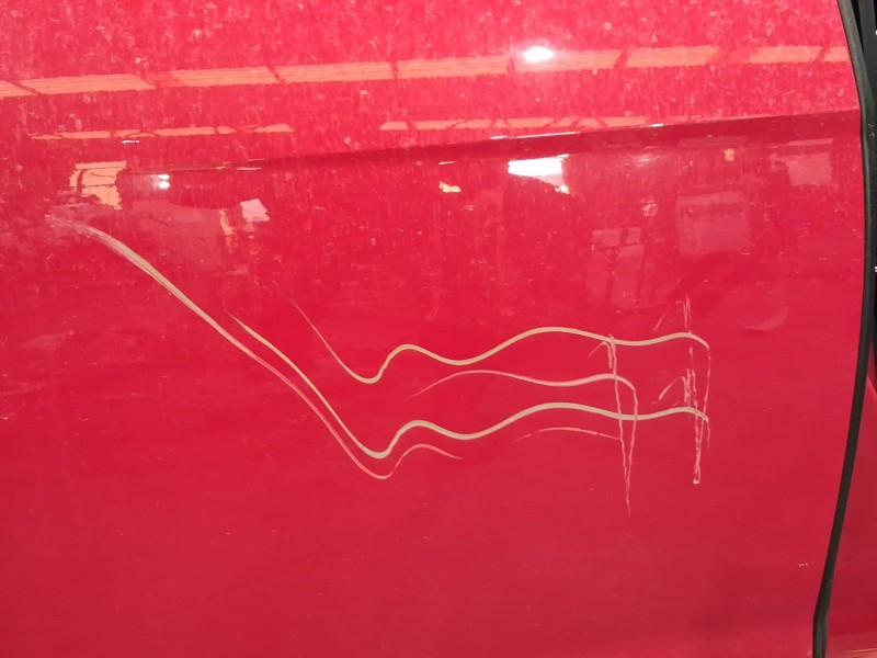 Recambio de puerta trasera derecha para seat leon (5f1) 2.0 tdi referencia OEM IAM 5F4833056 ROZADA 