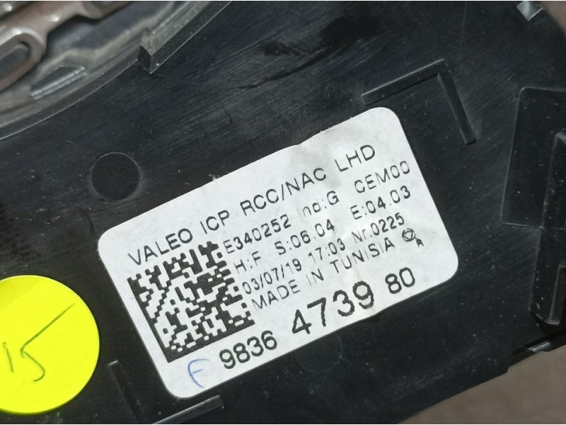 Recambio de mando multifuncion para ds 3 crossback chic referencia OEM IAM 9836473980  VALEO WARNING BOTON ARRANQUE MANDO CLIMA 